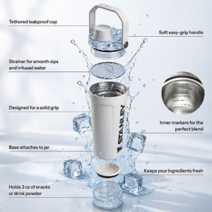 The Vitalize™ Shaker Bottle STANLÊY - White
